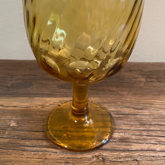 Hoffman House Thumbprint Swirl Glass Goblet
One Yellow - Picture 6 of 7
